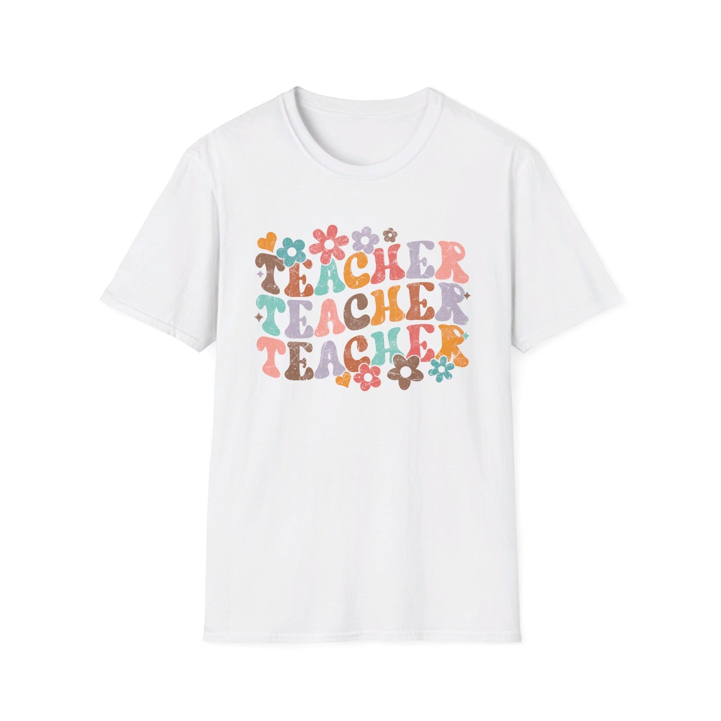 Floral Teacher T-Shirt