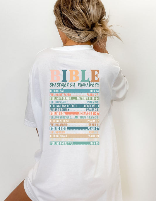 Bible Emergency Numbers T-Shirt