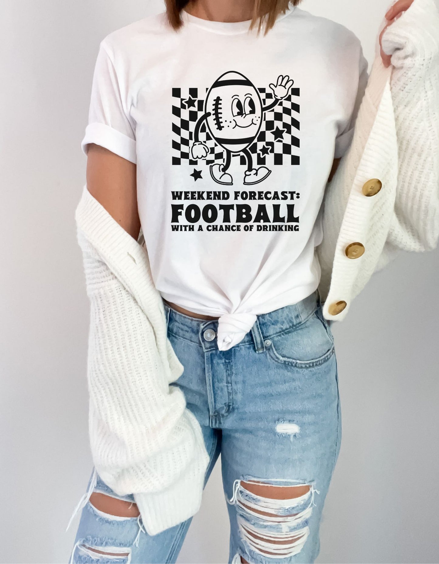 Weekend Forecast: Football with a Chance of Drinking T-Shirt